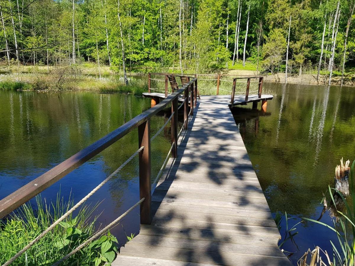 Osada Skoczkowo Komfortowe Domki Z Jacuzzi Nad Jeziorem- Sauna- Balia- Prywatny Staw Wedkarski Podiazy Esterno foto