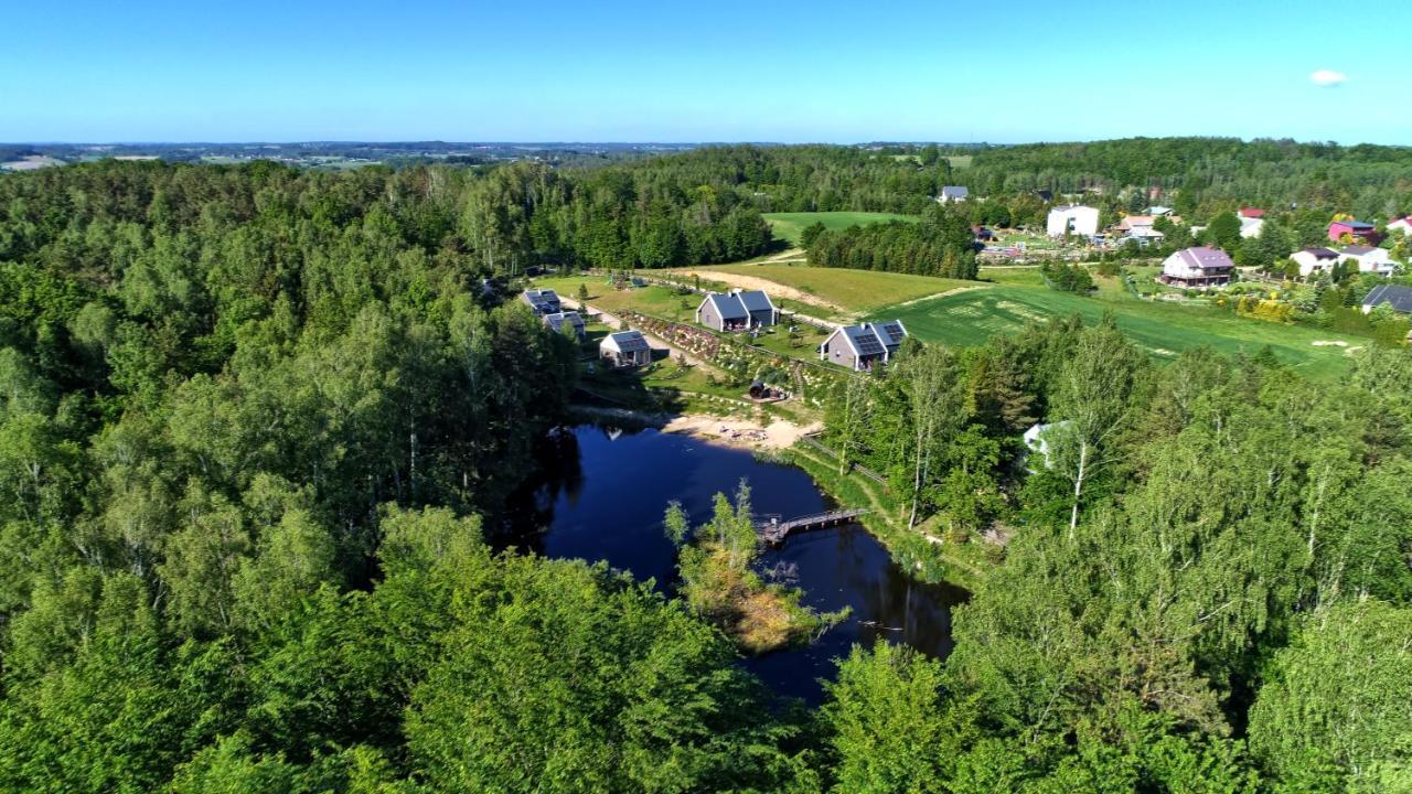 Osada Skoczkowo Komfortowe Domki Z Jacuzzi Nad Jeziorem- Sauna- Balia- Prywatny Staw Wedkarski Podiazy Esterno foto
