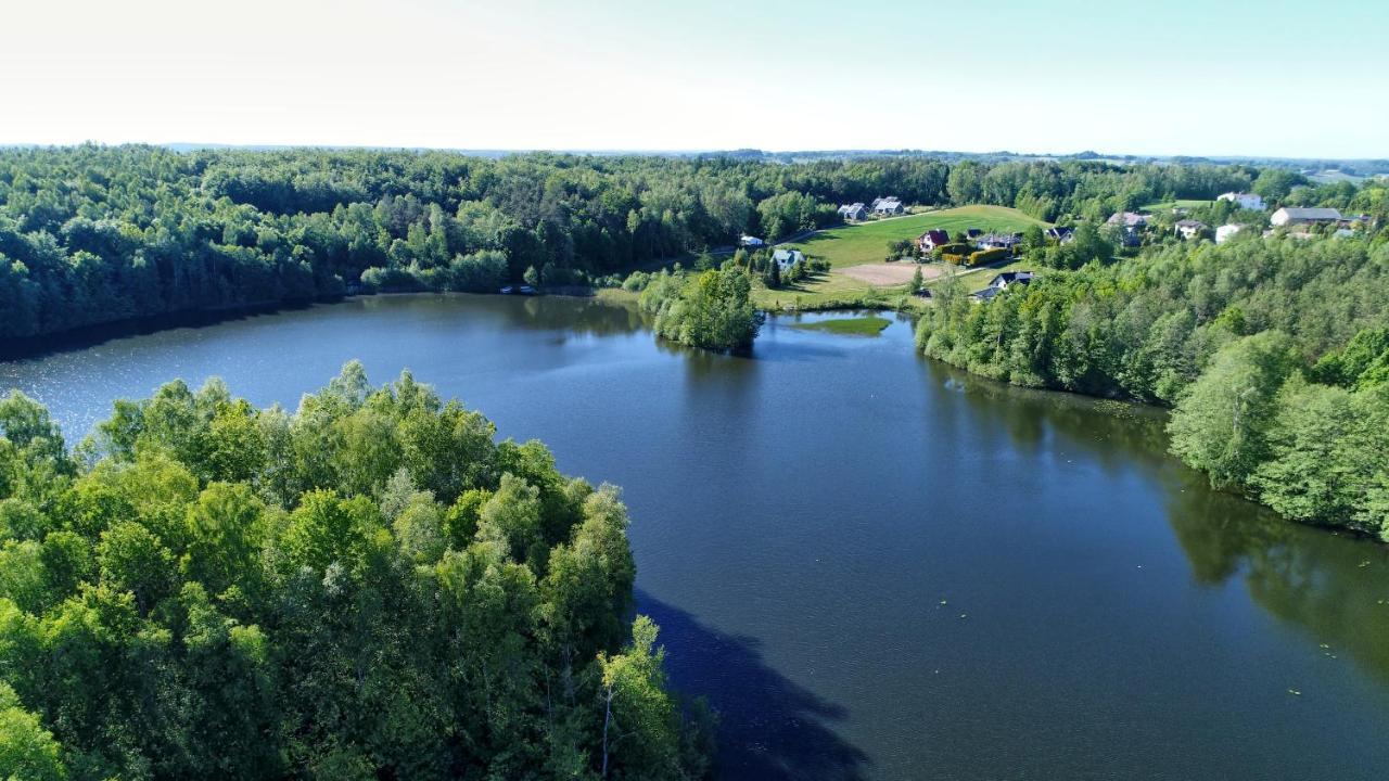 Osada Skoczkowo Komfortowe Domki Z Jacuzzi Nad Jeziorem- Sauna- Balia- Prywatny Staw Wedkarski Podiazy Esterno foto