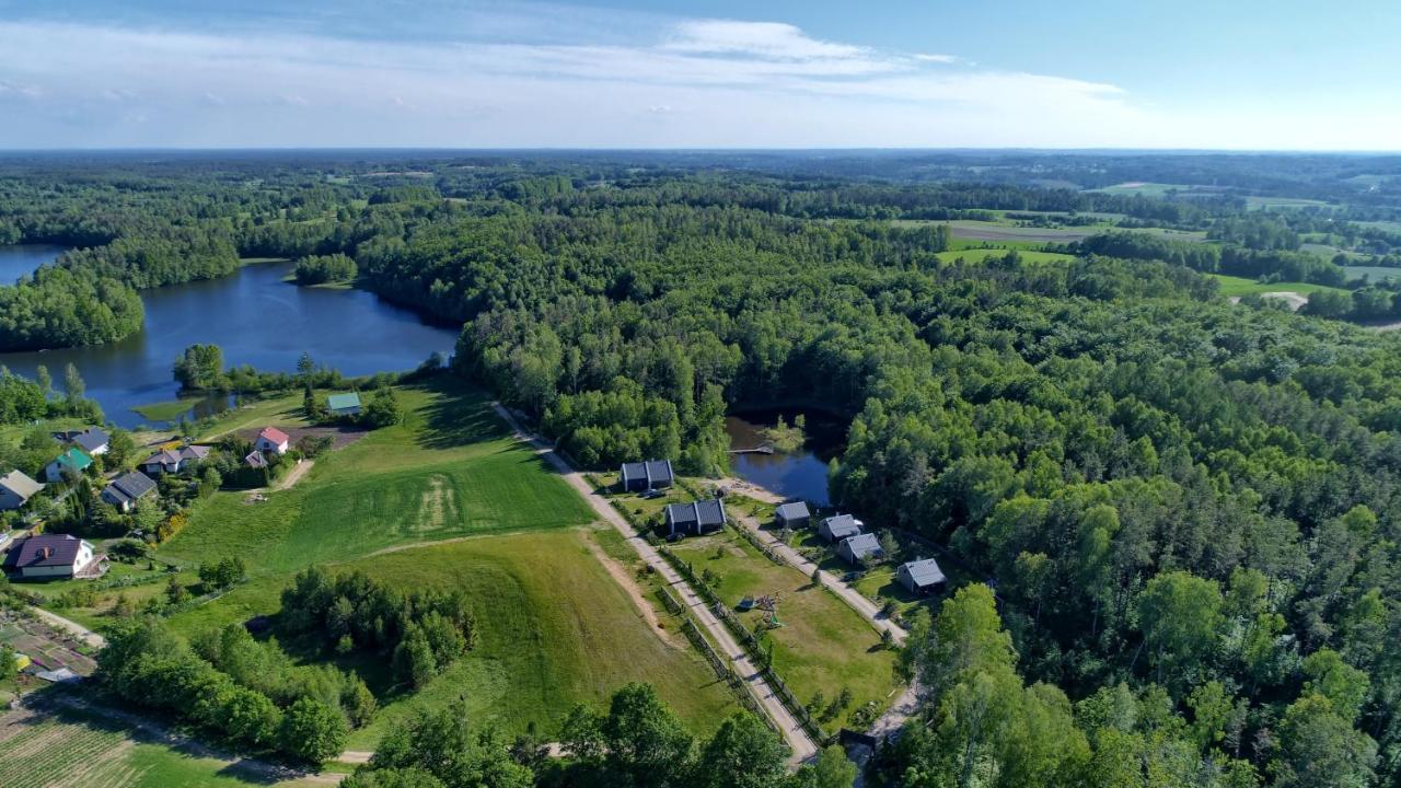 Osada Skoczkowo Komfortowe Domki Z Jacuzzi Nad Jeziorem- Sauna- Balia- Prywatny Staw Wedkarski Podiazy Esterno foto