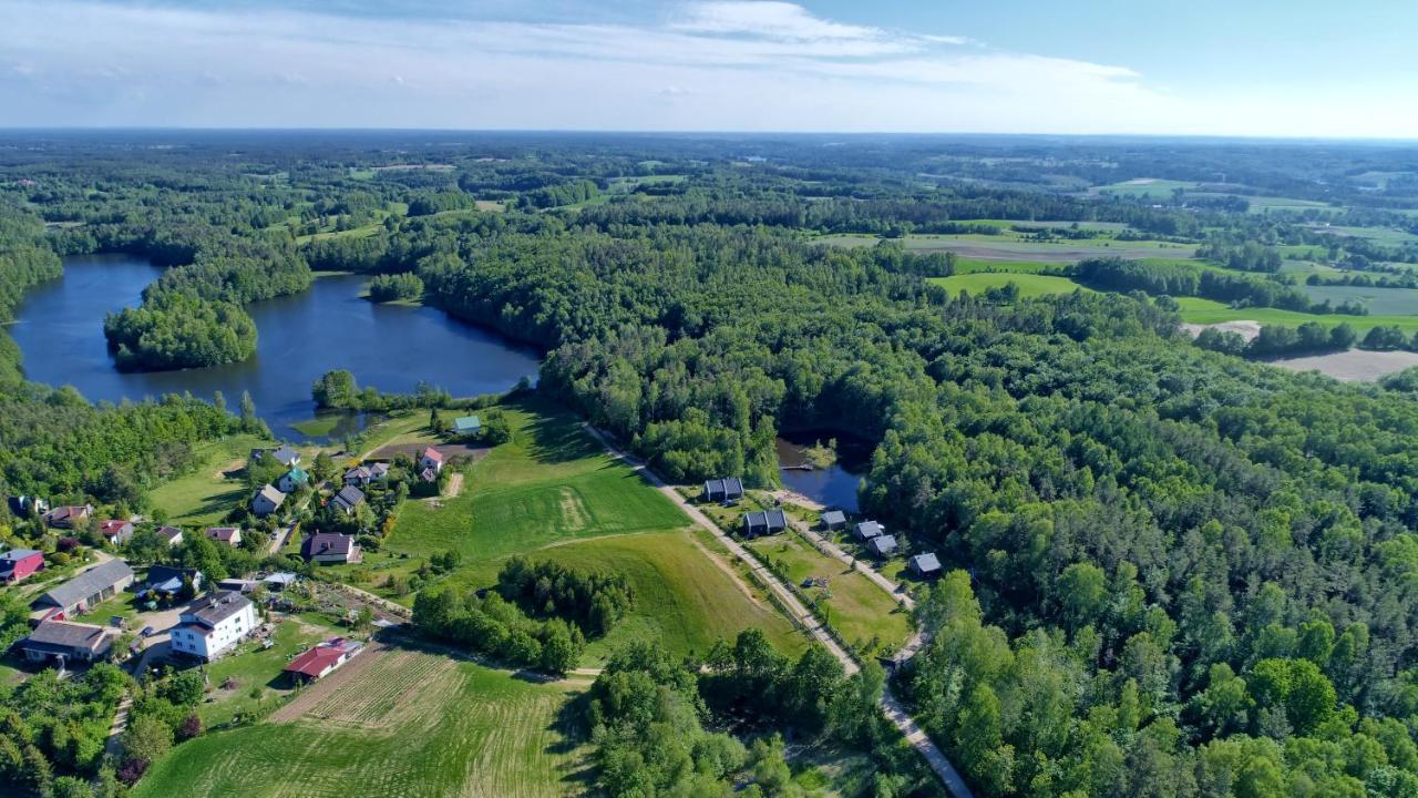 Osada Skoczkowo Komfortowe Domki Z Jacuzzi Nad Jeziorem- Sauna- Balia- Prywatny Staw Wedkarski Podiazy Esterno foto