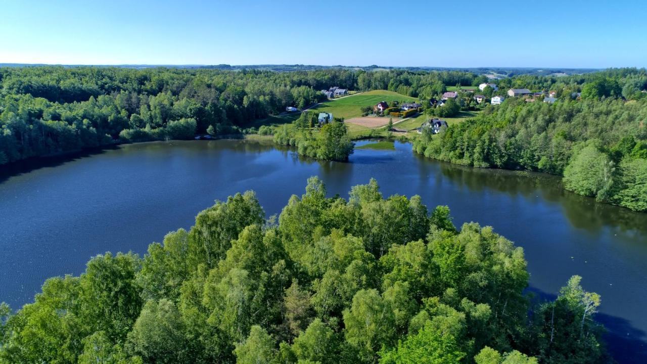Osada Skoczkowo Komfortowe Domki Z Jacuzzi Nad Jeziorem- Sauna- Balia- Prywatny Staw Wedkarski Podiazy Esterno foto