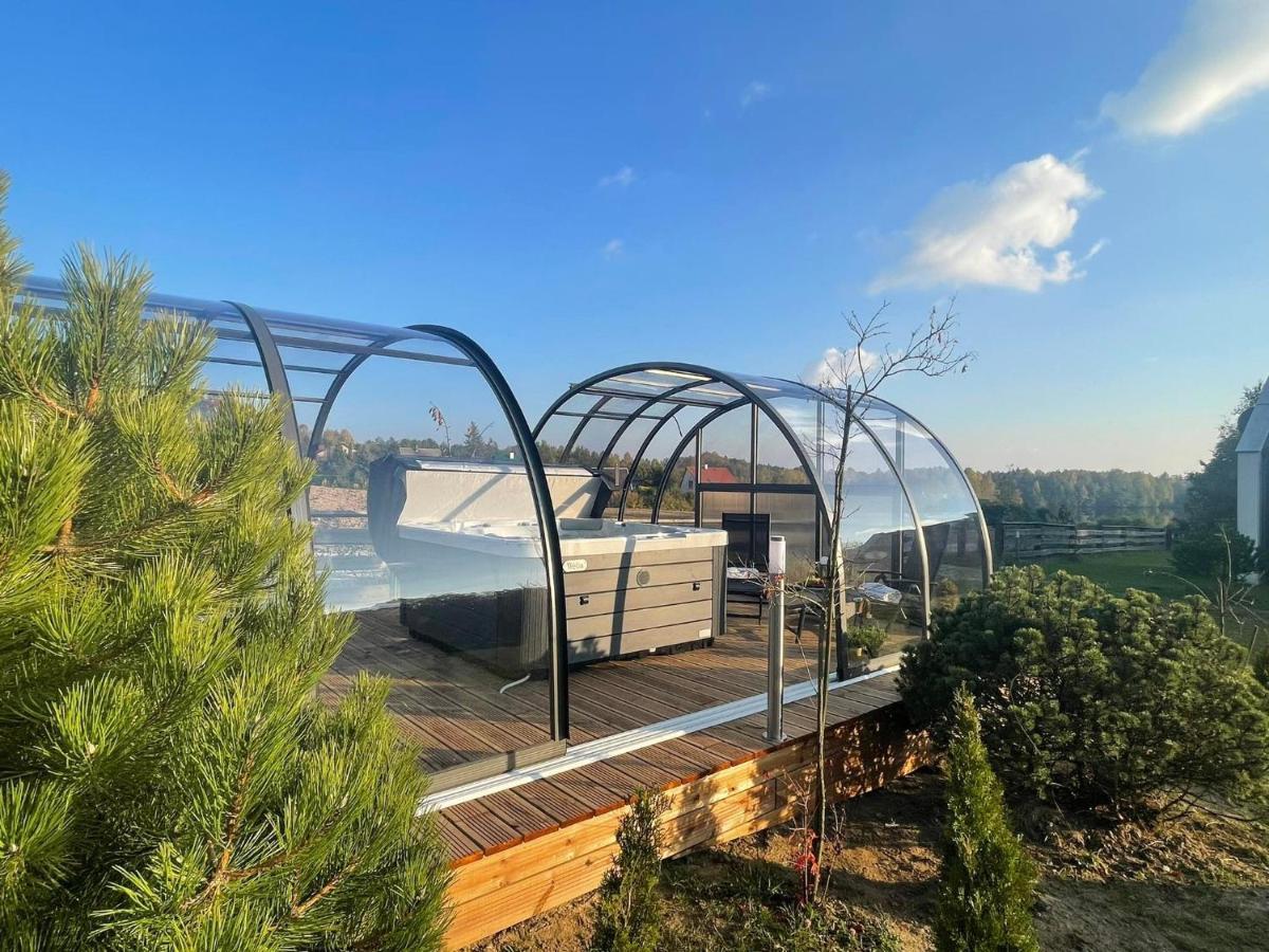 Osada Skoczkowo Komfortowe Domki Z Jacuzzi Nad Jeziorem- Sauna- Balia- Prywatny Staw Wedkarski Podiazy Esterno foto