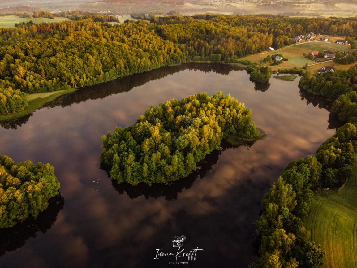 Osada Skoczkowo Komfortowe Domki Z Jacuzzi Nad Jeziorem- Sauna- Balia- Prywatny Staw Wedkarski Podiazy Esterno foto
