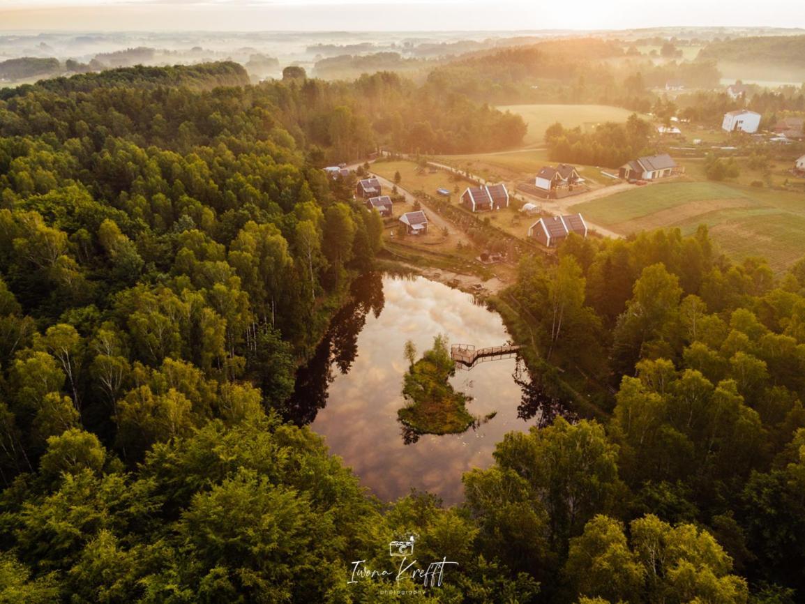 Osada Skoczkowo Komfortowe Domki Z Jacuzzi Nad Jeziorem- Sauna- Balia- Prywatny Staw Wedkarski Podiazy Esterno foto